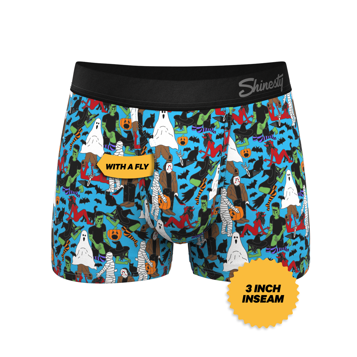 The Monster Smash | Halloween Characters Ball Hammock® Pouch Trunks Underwear - Shinesty