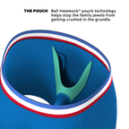The Morning Glory | Blue with USA Waistband Ball Hammock® Pouch Underwear With Fly - Shinesty