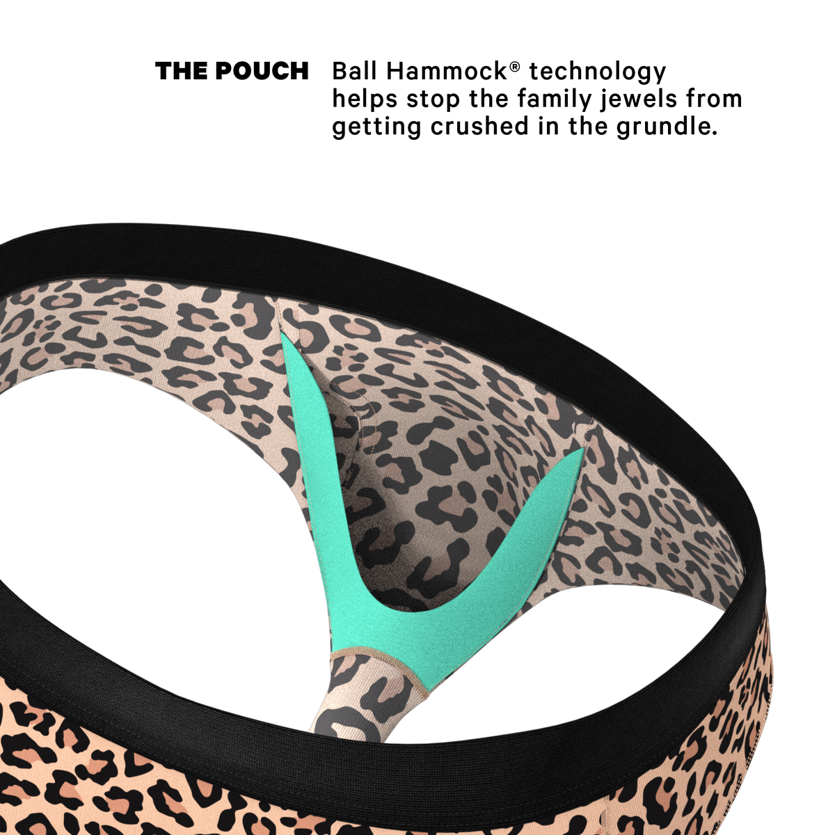 The Most Def | Leopard Print Ball Hammock® Pouch Underwear Briefs - Shinesty