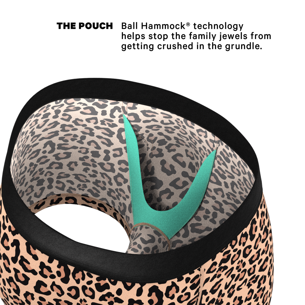 The Most Def | Leopard Print Ball Hammock® Pouch Trunks Underwear - Shinesty