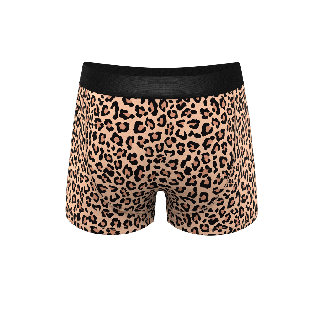 The Most Def | Leopard Print Ball Hammock® Pouch Trunks Underwear - Shinesty