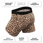 The Most Def | Leopard Print Ball Hammock® Pouch Underwear With Fly - Shinesty
