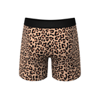 The Most Def | Leopard Print Ball Hammock® Pouch Underwear With Fly - Shinesty
