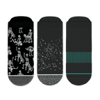 The Mostly Black | Heel Hammock™ Ankle Socks 3 Pack - Shinesty