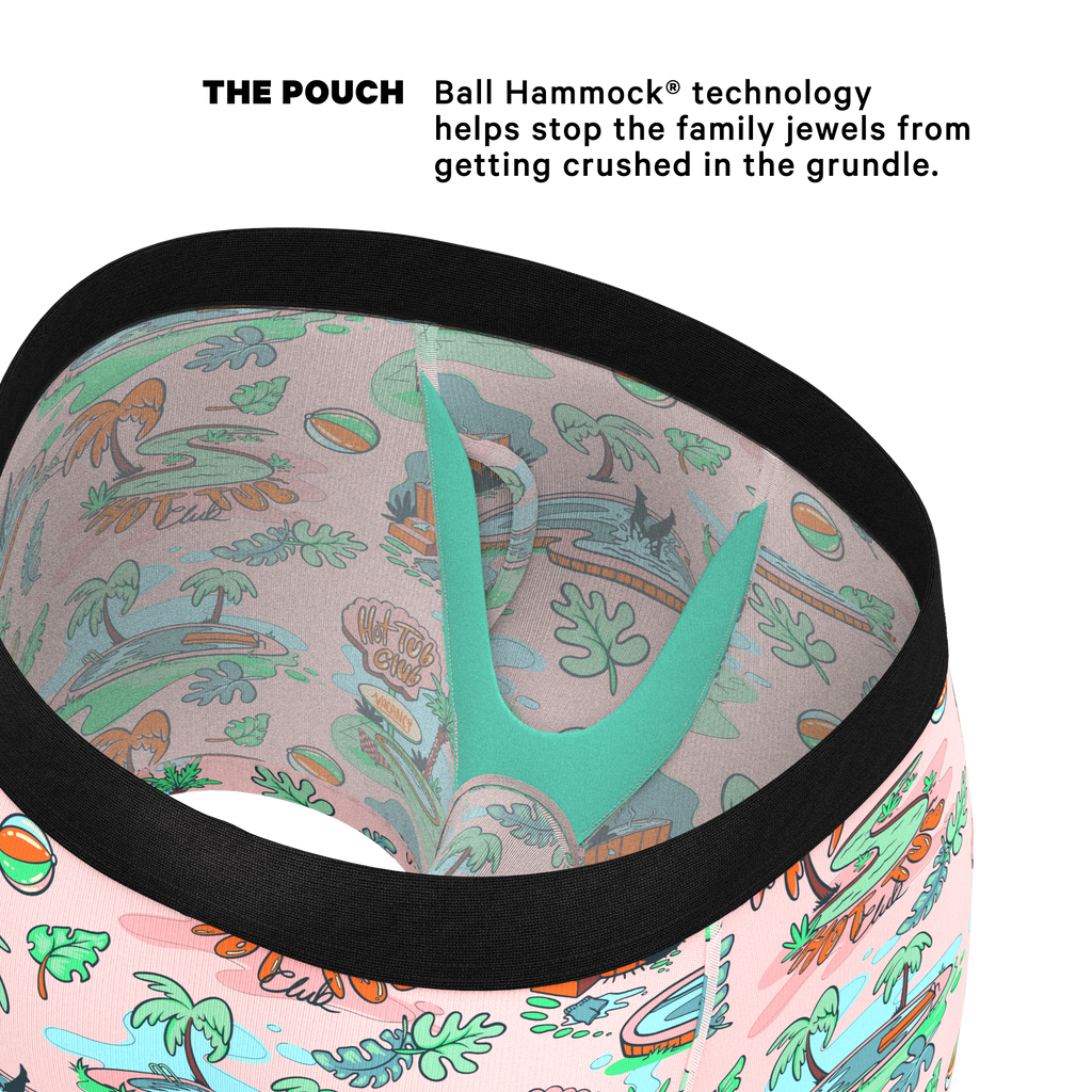 The Motel Hotel | Palm Springs Tropical Ball Hammock® Pouch Underwear With Fly - Shinesty