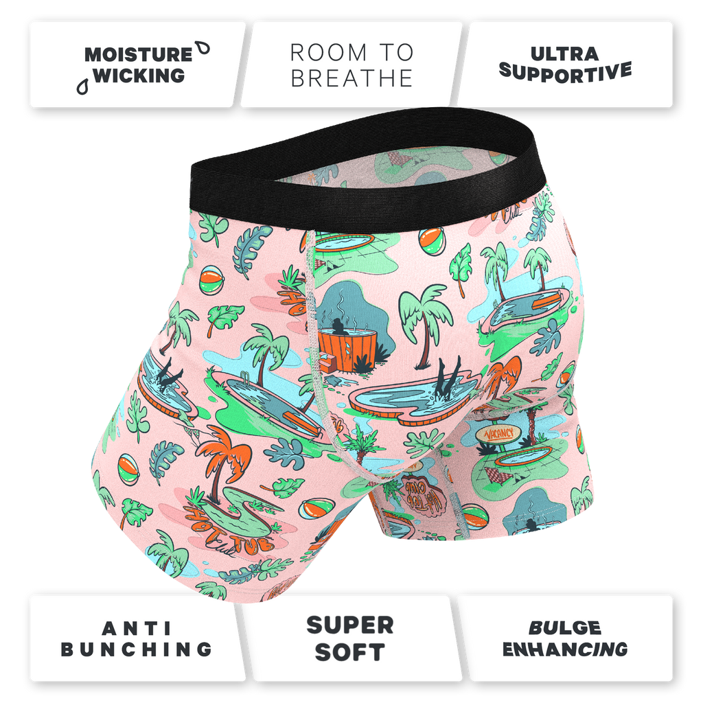 The Motel Hotel | Palm Springs Tropical Ball Hammock® Pouch Underwear - Shinesty