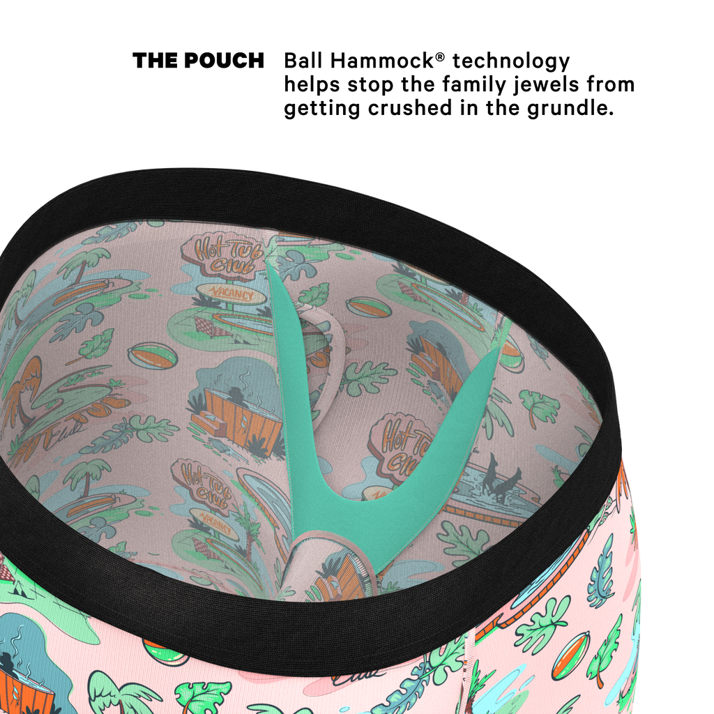 The Motel Hotel | Palm Springs Tropical Ball Hammock® Boxer - Long Leg - Shinesty