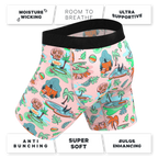 The Motel Hotel | Palm Springs Tropical Ball Hammock® Boxer - Long Leg - Shinesty