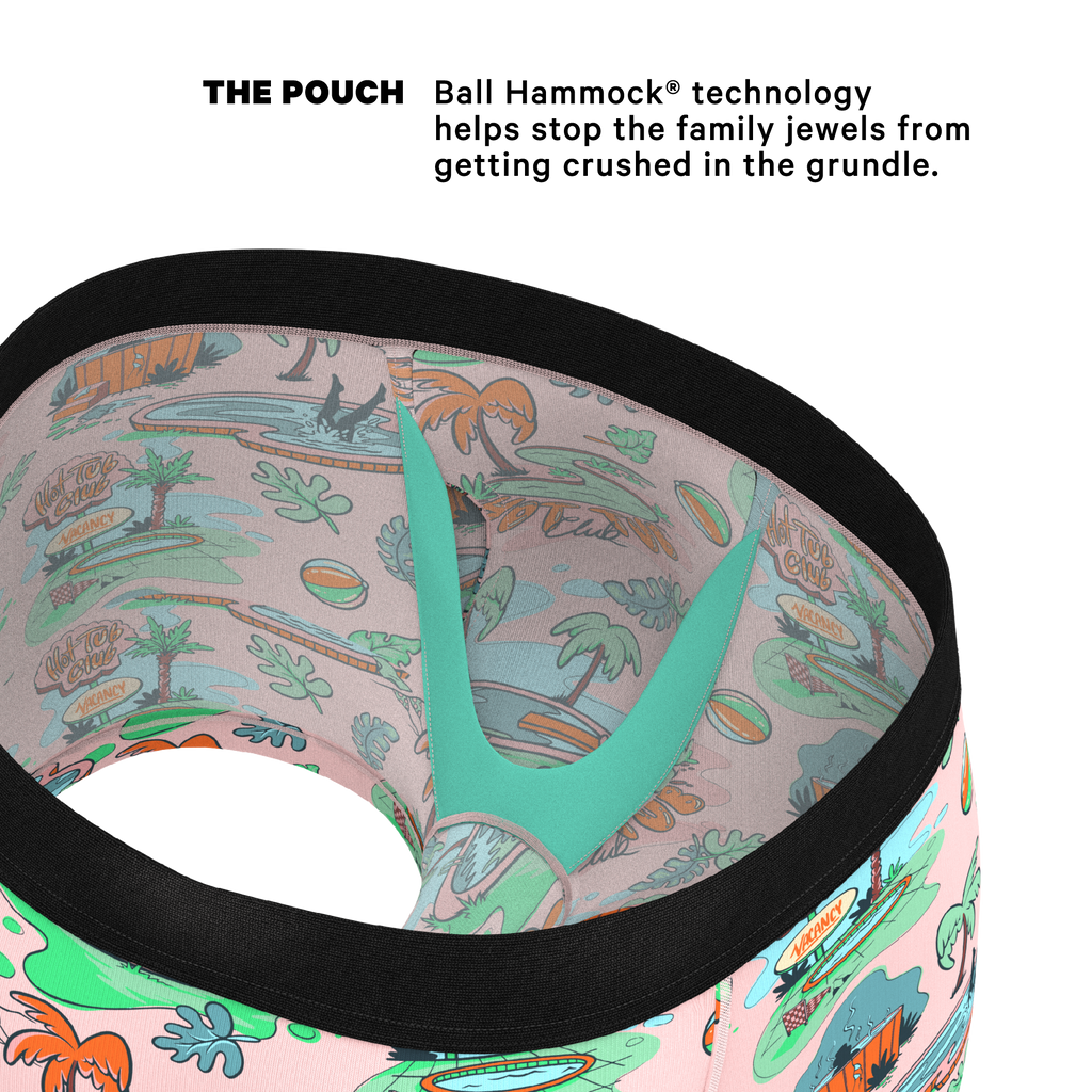 The Motel Hotel | Palm Springs Tropical Ball Hammock® Pouch Trunks Underwear - Shinesty