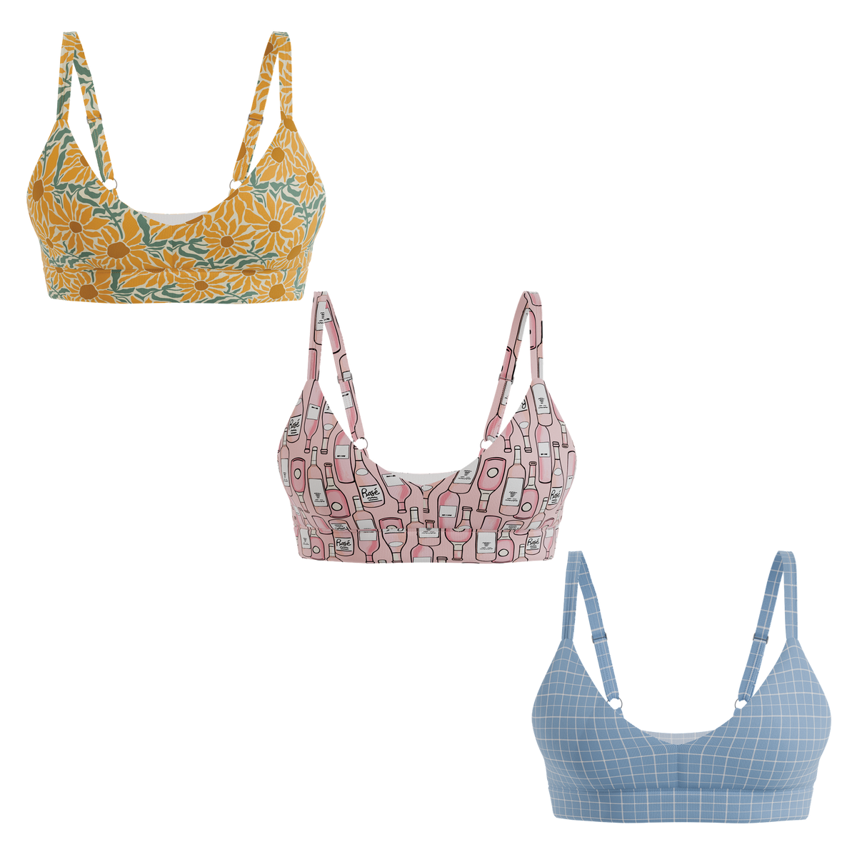 The Mother's Day | Boob Hammock™ Plunge Bralette 3 Pack - Shinesty