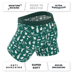 The Mulligan | Green Golf Ball Hammock® Pouch Underwear With Fly - Shinesty