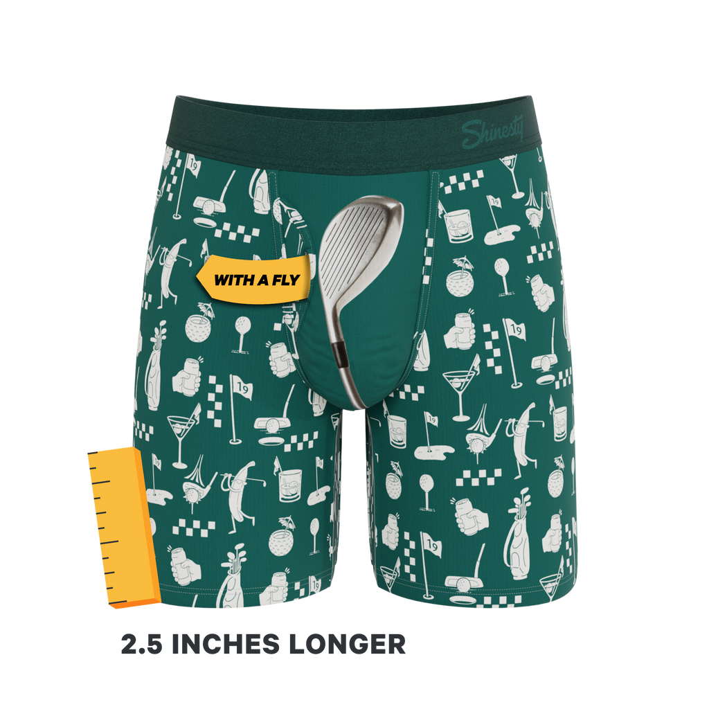 The Mulligan | Green Golf Ball Hammock® Boxer - Long Leg - Shinesty