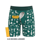 The Mulligan | Green Golf Ball Hammock® Boxer - Long Leg - Shinesty