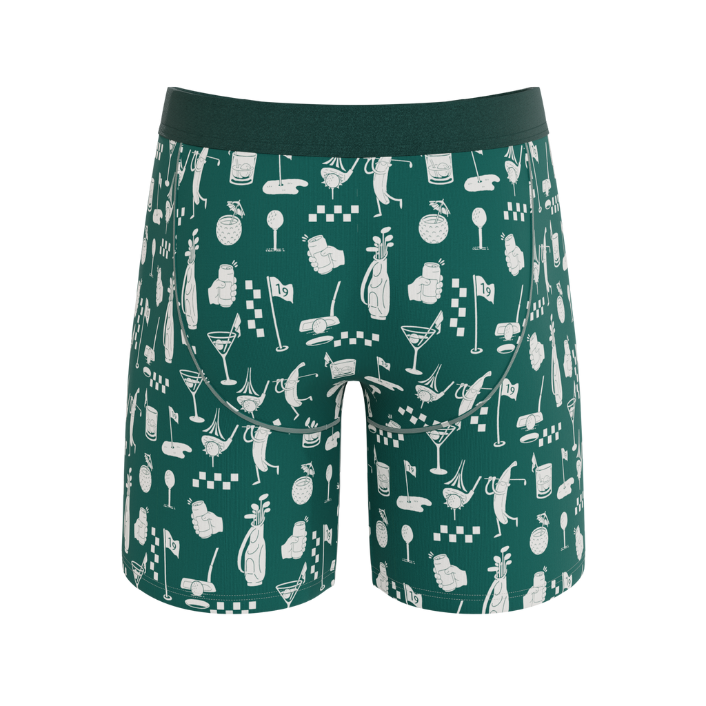 The Mulligan | Green Golf Ball Hammock® Boxer - Long Leg - Shinesty