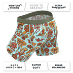 The Mushroom Friends | Shinesty x Killer Acid Ball Hammock® Pouch Underwear With Fly - Shinesty