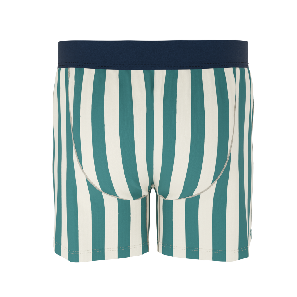 The Nantucket | Green Dock Stripe Boxers - Shinesty