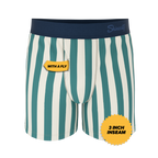 The Nantucket | Green Dock Stripe Boxers - Shinesty