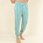 The Nantucket | Green Dock Stripe SleepDeep™ Men’s Pajama Joggers - Shinesty