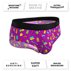 The Naughty Bears | Gummy Bear Ball Hammock® Pouch Underwear Briefs - Shinesty