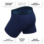The Navy Jones | Tonal Navy Ball Hammock® Pouch Underwear - Shinesty