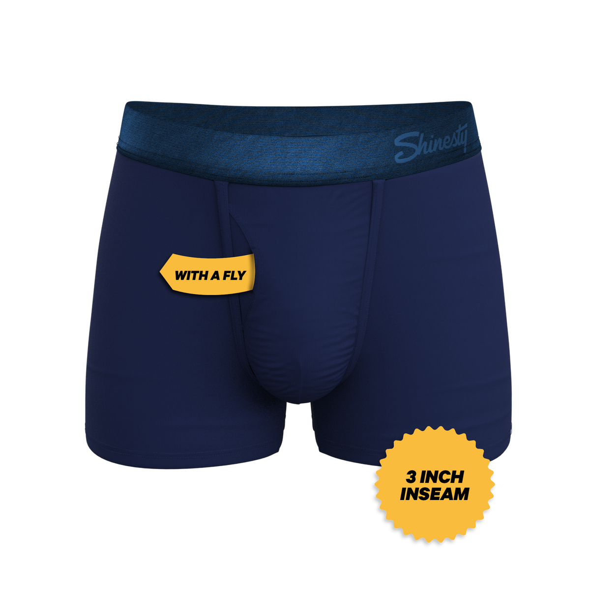 The Navy Jones | Tonal Navy Ball Hammock® Pouch Trunks Underwear - Shinesty