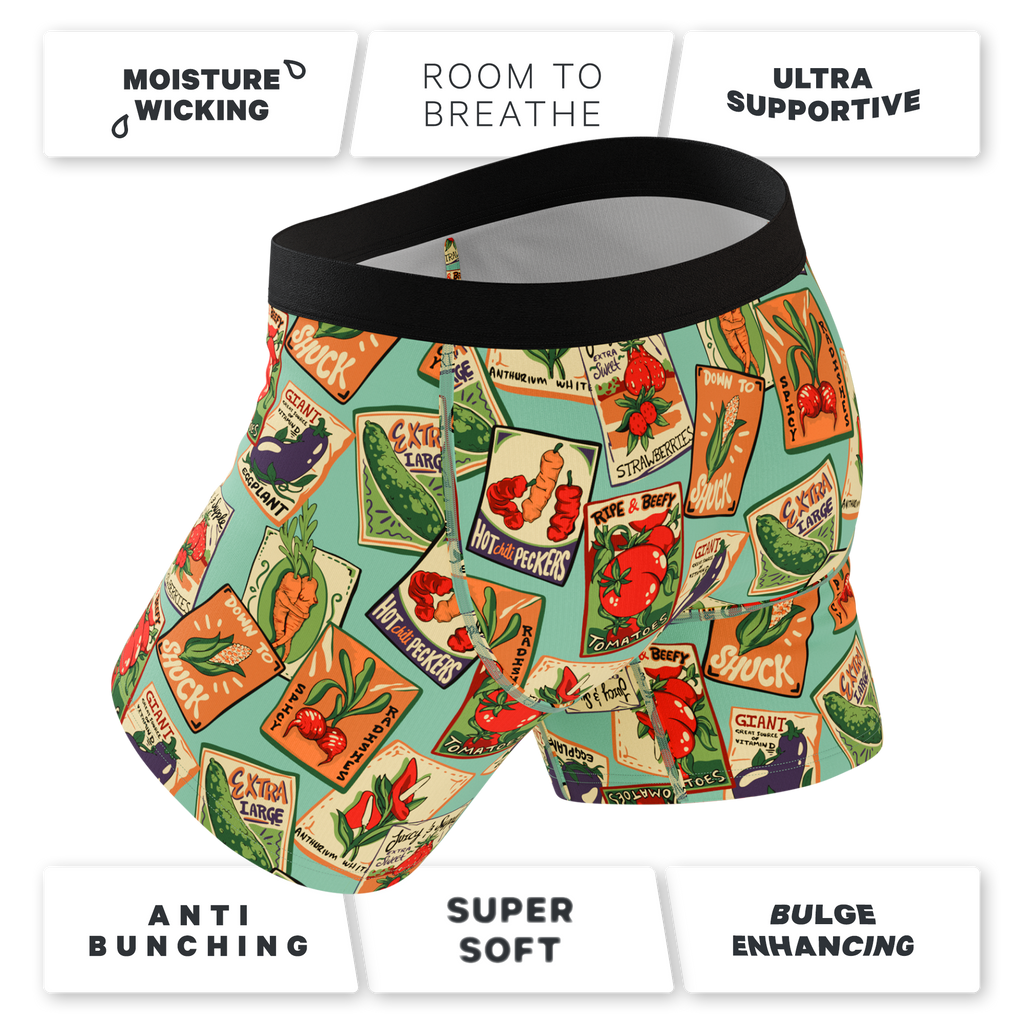 The Need For Seed | Seed Packet Ball Hammock® Pouch Underwear With Fly - Shinesty