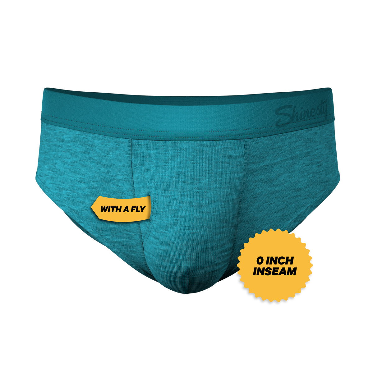 The Nerves of Teal | Teal Heather Ball Hammock® Pouch Underwear Briefs - Shinesty