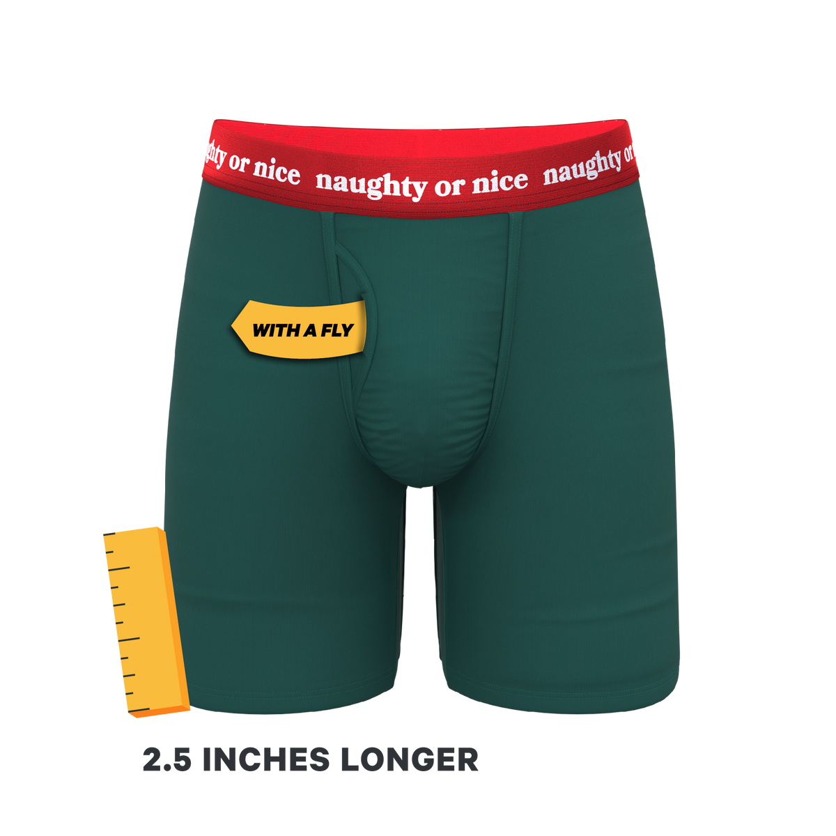 The Nice List | Flirty Waistband Ball Hammock® Boxer - Long Leg - Shinesty