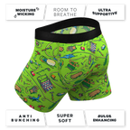 The Nice Piece Of Grass | Gardening Hose Ball Hammock® Pouch Underwear With Fly - Shinesty