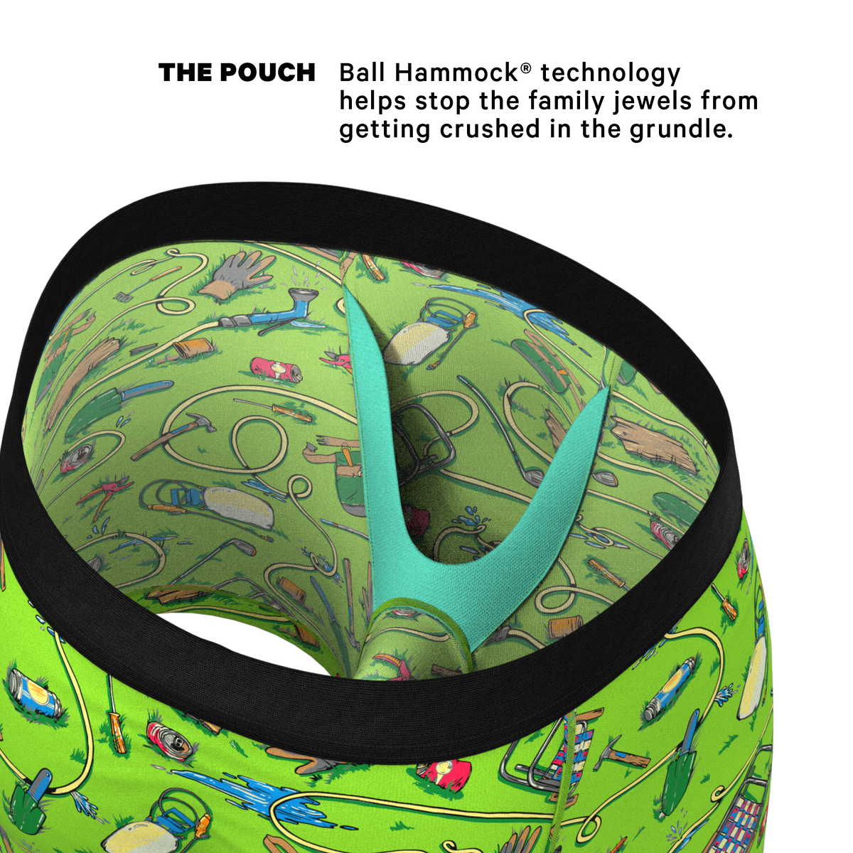 The Nice Piece Of Grass | Gardening Hose Ball Hammock® Pouch Underwear - Shinesty