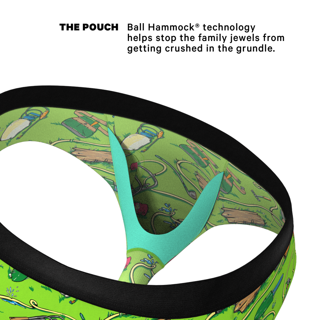 The Nice Piece Of Grass | Gardening Hose Ball Hammock® Pouch Underwear Briefs - Shinesty