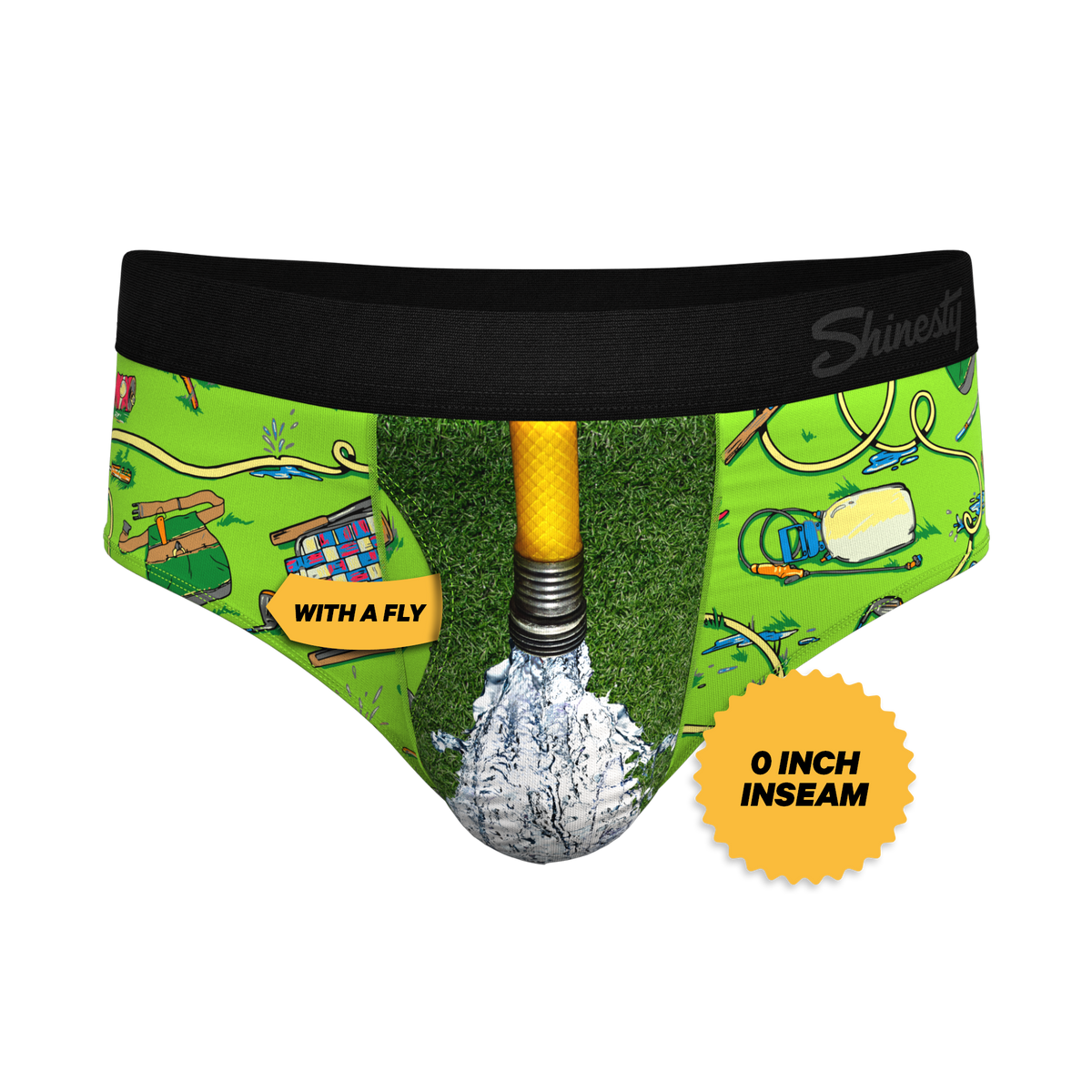 The Nice Piece Of Grass | Gardening Hose Ball Hammock® Pouch Underwear Briefs - Shinesty