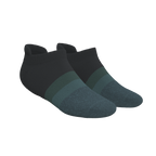 The Night Owl | Black and Teal Heel Hammock™ Ankle Socks - Shinesty