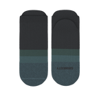 The Night Owl | Black and Teal Heel Hammock™ Ankle Socks - Shinesty
