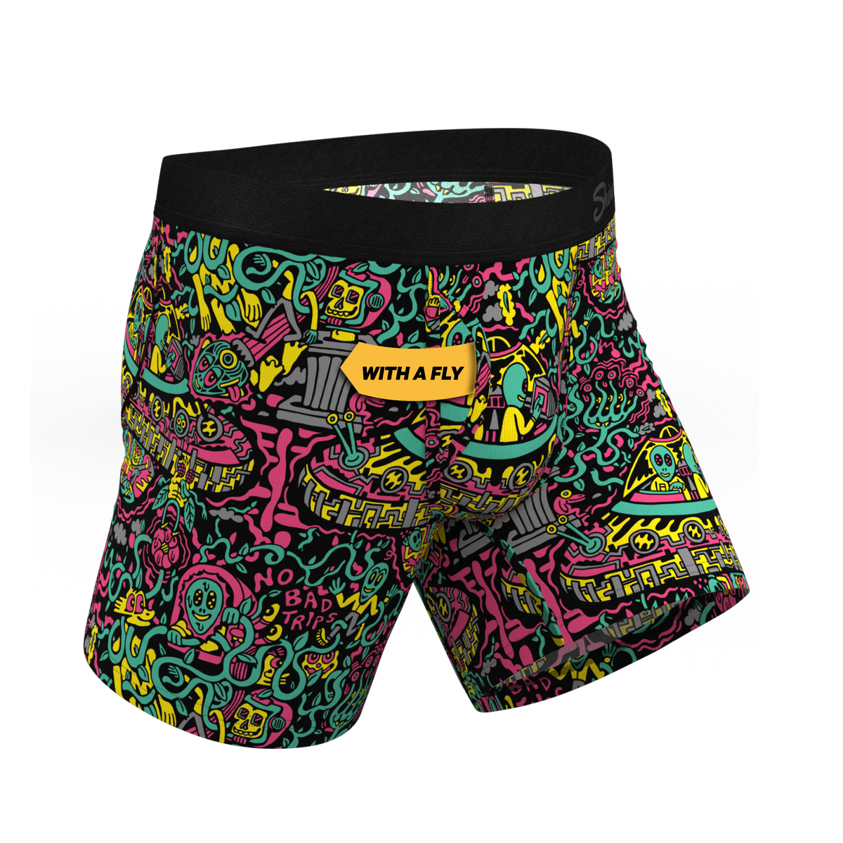 The No Bad Trips | Shinesty x Killer Acid Ball Hammock® Pouch Underwear With Fly - Shinesty