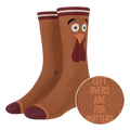 The No Leftovers | Thanksgiving Turkey Heel Hammock™ Crew Socks - Shinesty