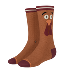 The No Leftovers | Thanksgiving Turkey Heel Hammock™ Crew Socks - Shinesty