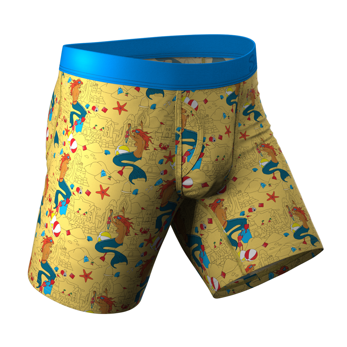 The Nudie Beach | Beach Ball Hammock® Boxer - Long Leg - Shinesty