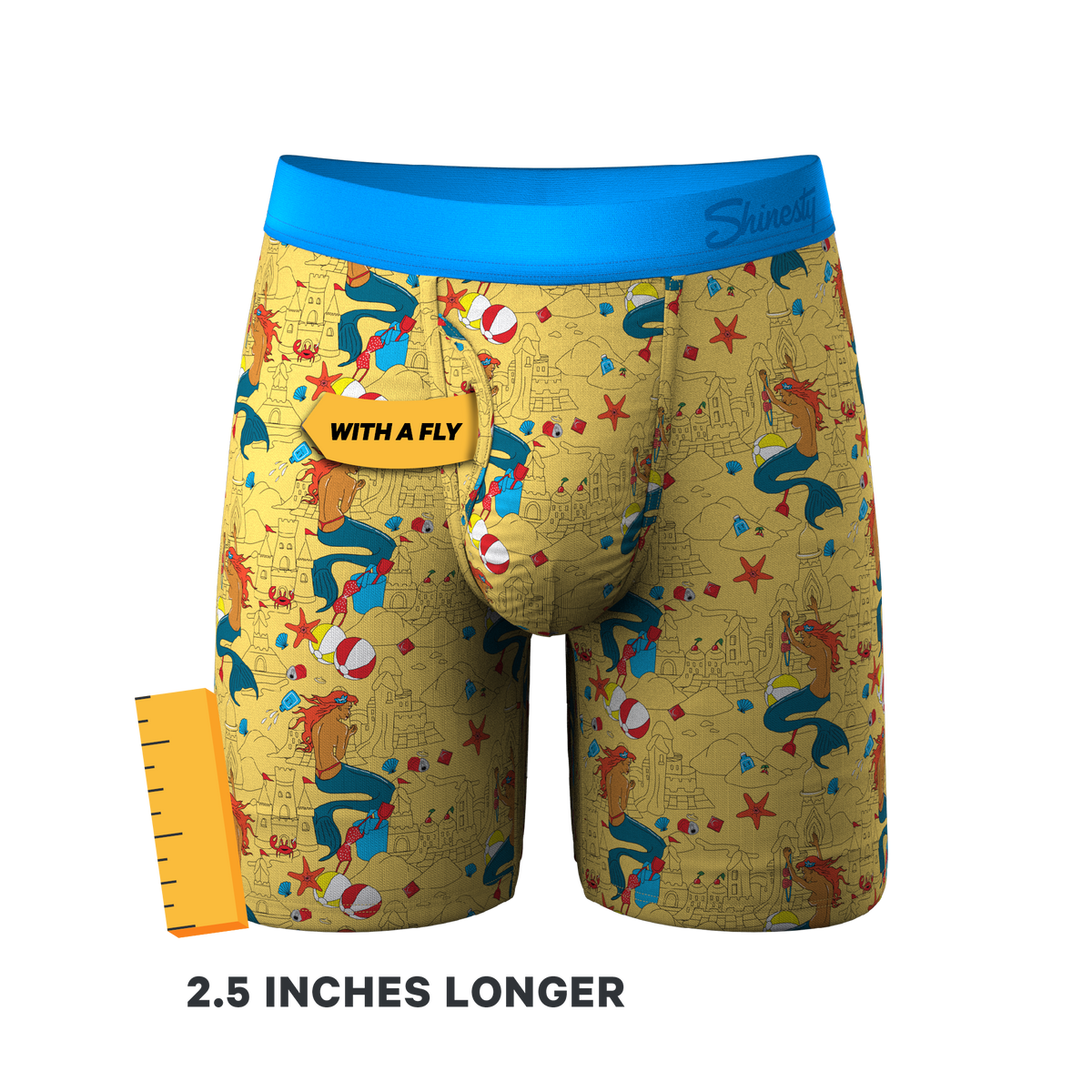 The Nudie Beach | Beach Ball Hammock® Boxer - Long Leg - Shinesty