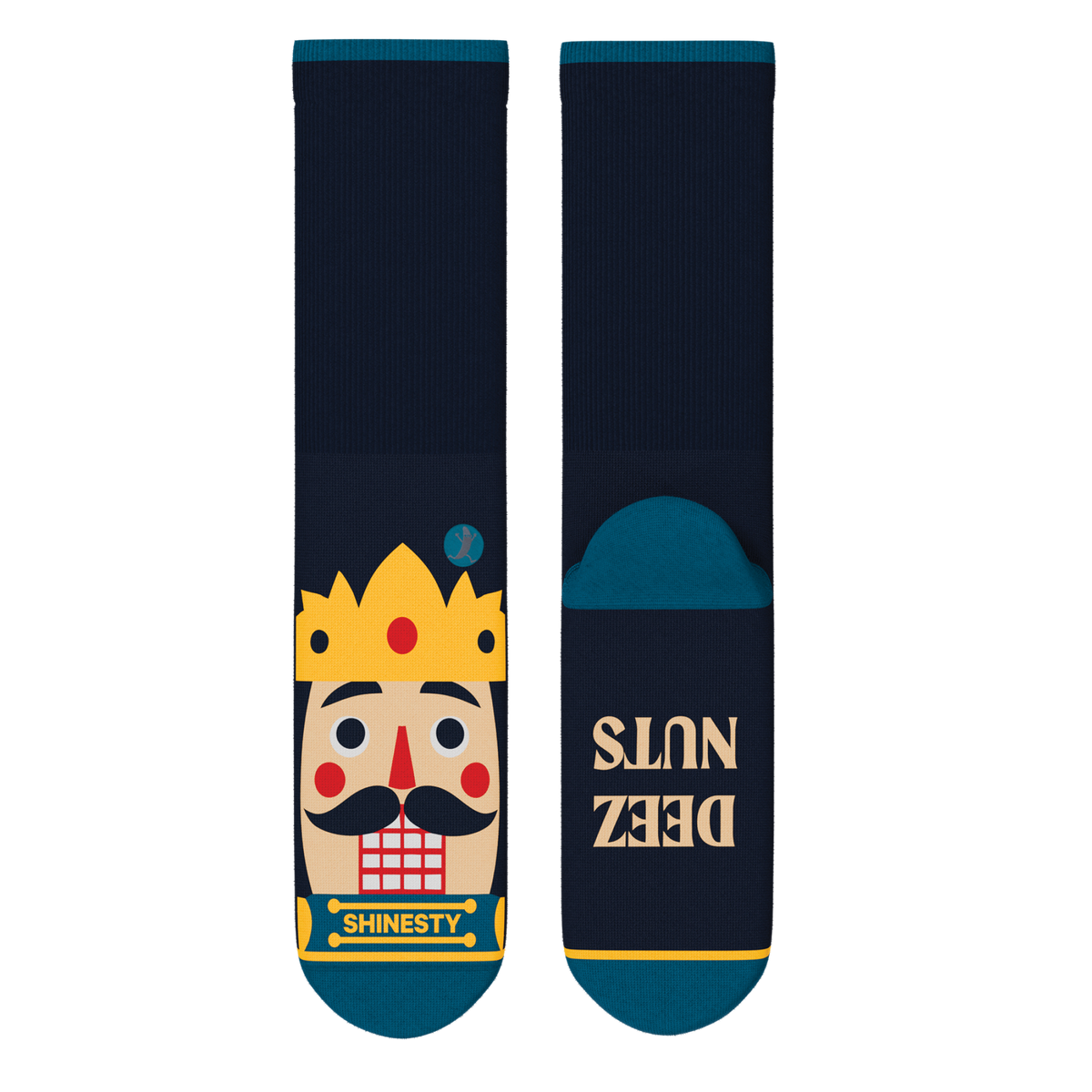 The Nut King | Nutcracker Heel Hammock™ Crew Socks - Shinesty