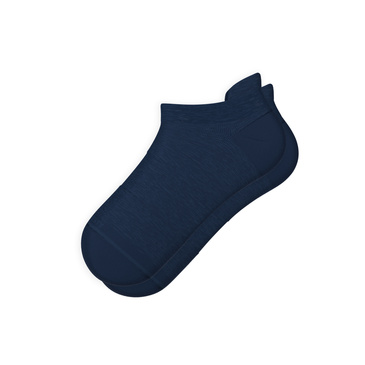 The Ocean Blue | Chambray Heather Heel Hammock™ Ankle Socks - Shinesty