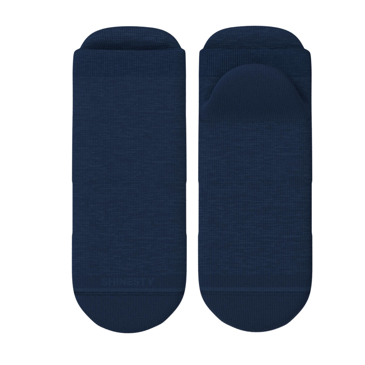 The Ocean Blue | Chambray Heather Heel Hammock™ Ankle Socks - Shinesty