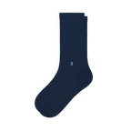 The Ocean Blue | Chambray Heather Heel Hammock™ Crew Socks - Shinesty