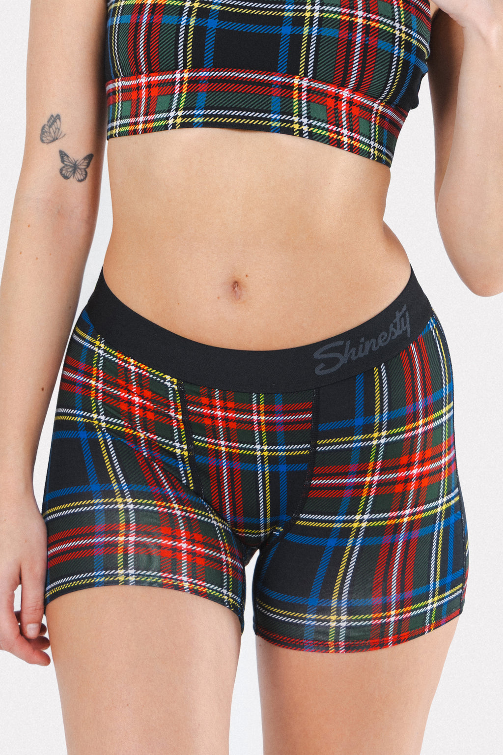 The Cappuccino | Holiday Tartan Plaid Women’s Boxers - Shinesty