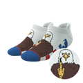 The One Finger Salute | American Flag Heel Hammock™ Ankle Socks - Shinesty