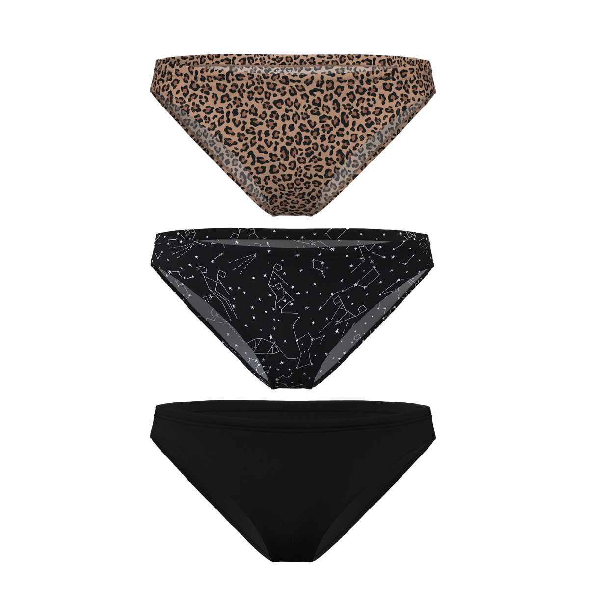 The One Of Each | Bikini Underwear 3 Pack - Shinesty