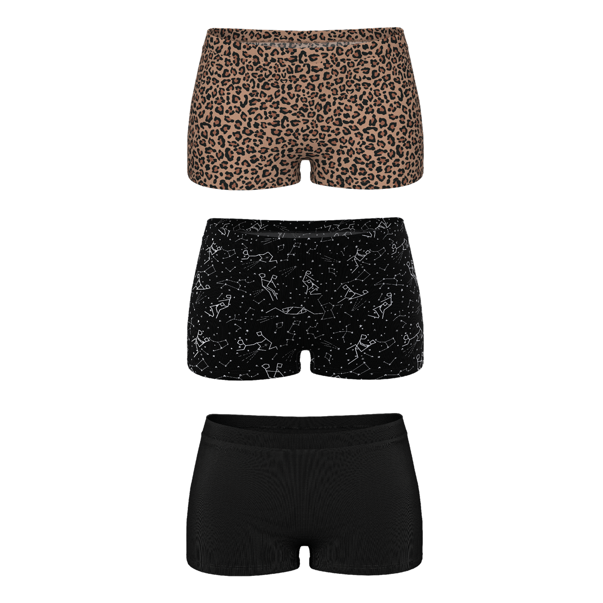 The One Of Each | Boyshort Underwear 3 Pack - Shinesty