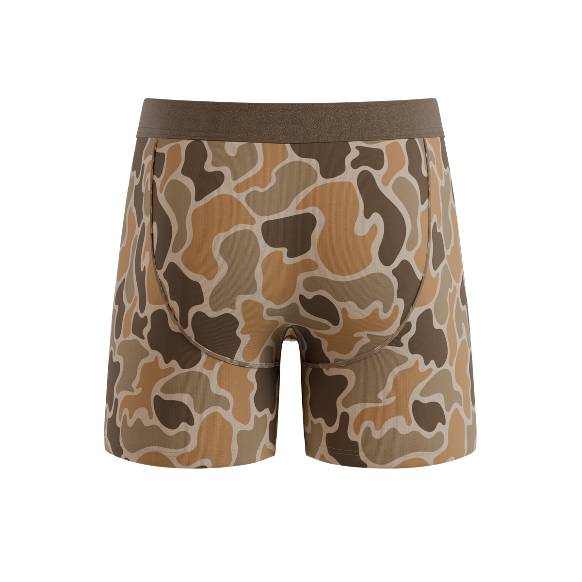The Out Of Sight | Light Duck Camo Ball Hammock® Pouch Underwear With Fly - Shinesty