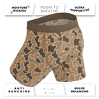 The Out Of Sight | Light Duck Camo Ball Hammock® Boxer - Long Leg - Shinesty