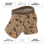 The Out Of Sight | Light Duck Camo Ball Hammock® Pouch Underwear With Fly - Shinesty